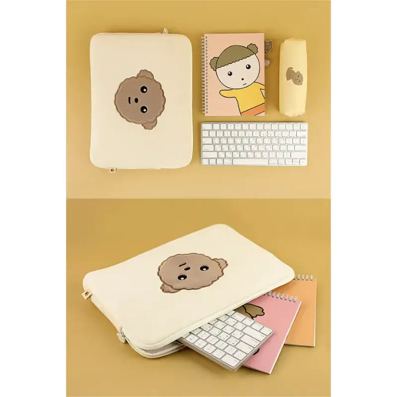 Maru Is a Puppy - Laptop Pouch - Webtoon Friends - Tablet Pouch - Harumio