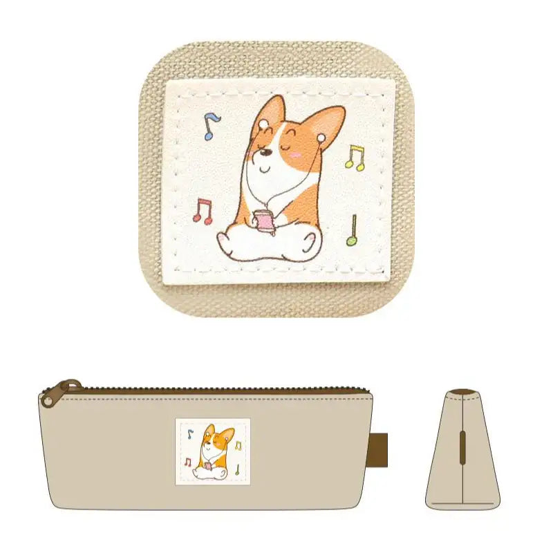Welshcorgi Mr.Lee - Label Slim Pouch - Soone Content - Pouch - Harumio