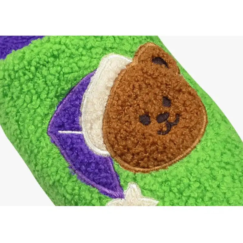 Wiggle Wiggle - Teddy Bear Fleece Home Slipper - Wiggle Wiggle - Home Slippers - Harumio