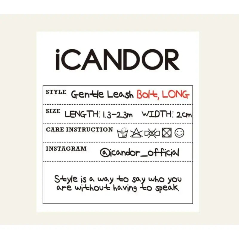 iCANDOR - Gentle Leash Bolt, Long