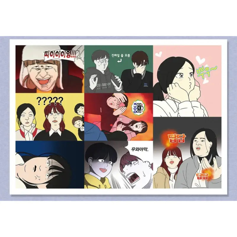 Love Revolution - Lee Sam-jeong High School Sticker Pack - Webtoon Friends - Stickers - Harumio