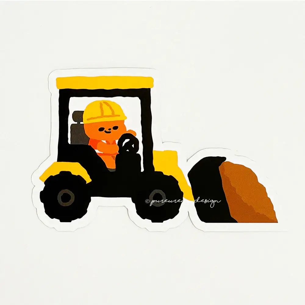 Pureureum Design - Cupid Bear Construction Site Removable Piece Sticker Set - Pureureum Design - Home & Living, Accessories - Harumio