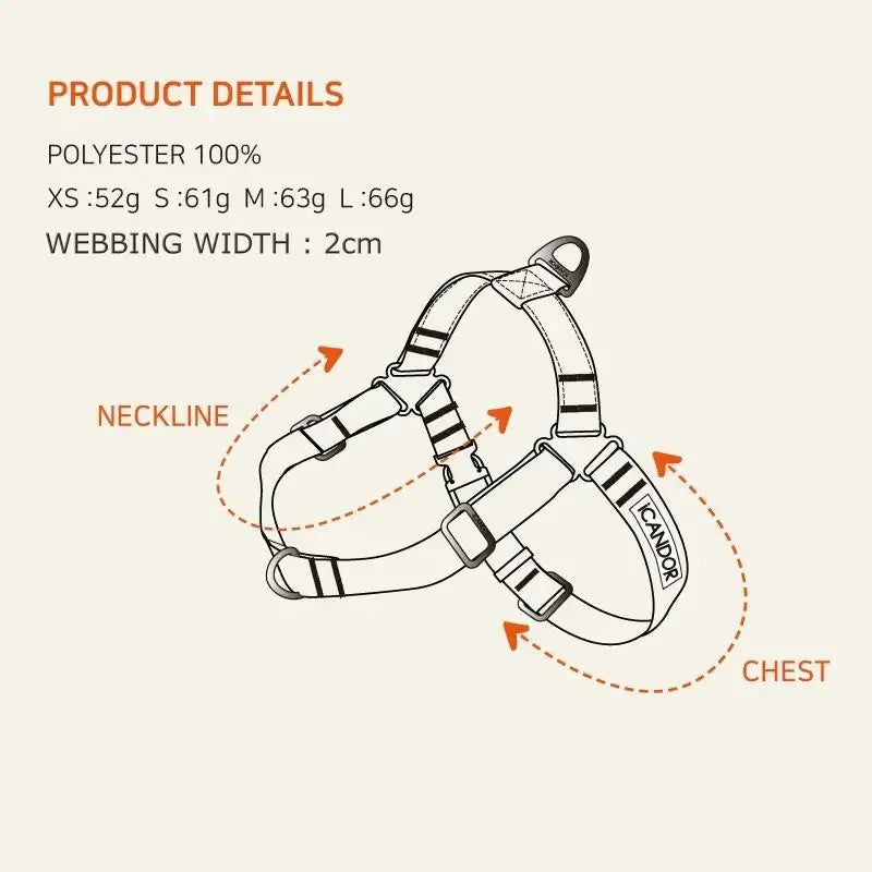 DOD X iCANDOR - No-Pull Harness_DOD - iCANDOR - Pet Harness - Harumio