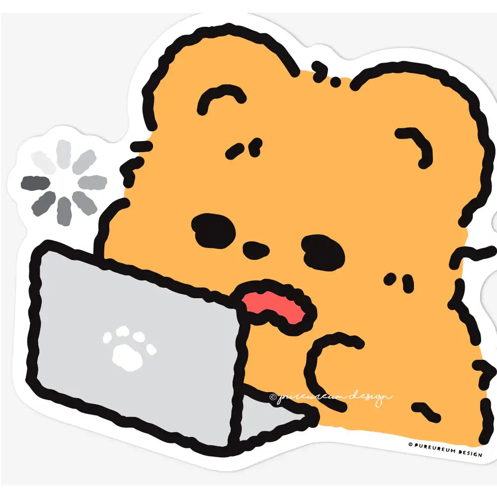 Pureureumdesign - Cupid Bear Work Life Mouse Pad - Pureureumdesign - Mouse Pads - Harumio
