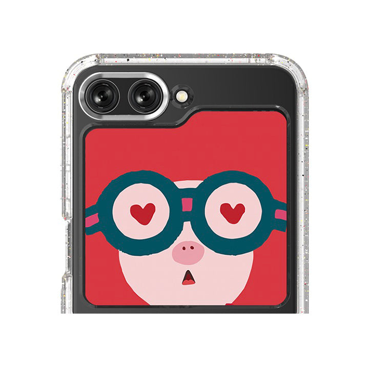SLBS - MEME Heart Eyes Flip Suit Card (Galaxy Z Flip5)