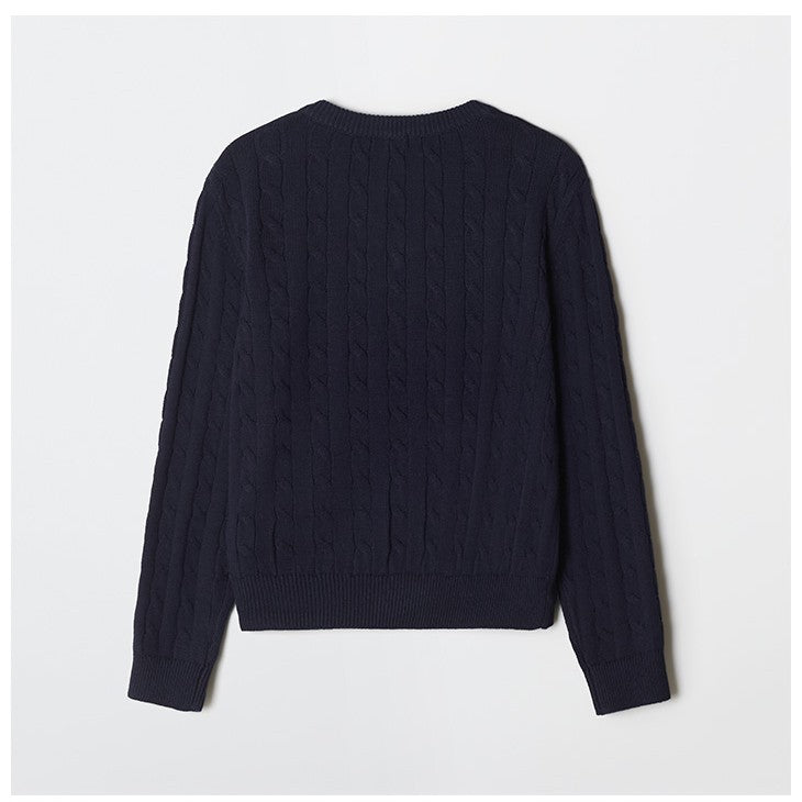 SPAO - Cable V-Neck Sweater (Woody)