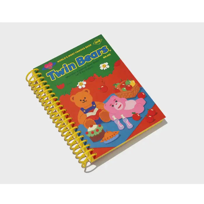 Wiggle Wiggle x Bellygom - Twin Bears Spring Note - Wiggle Wiggle - Home & Living, Accessories - Harumio