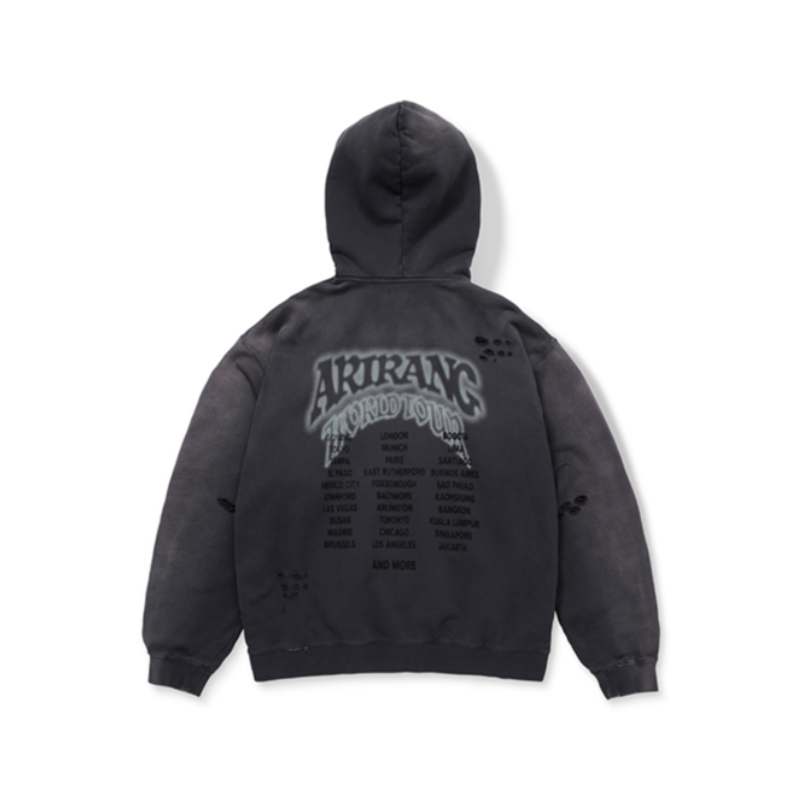 BTS - Zip-Up Hoodie (CHARCOAL)
