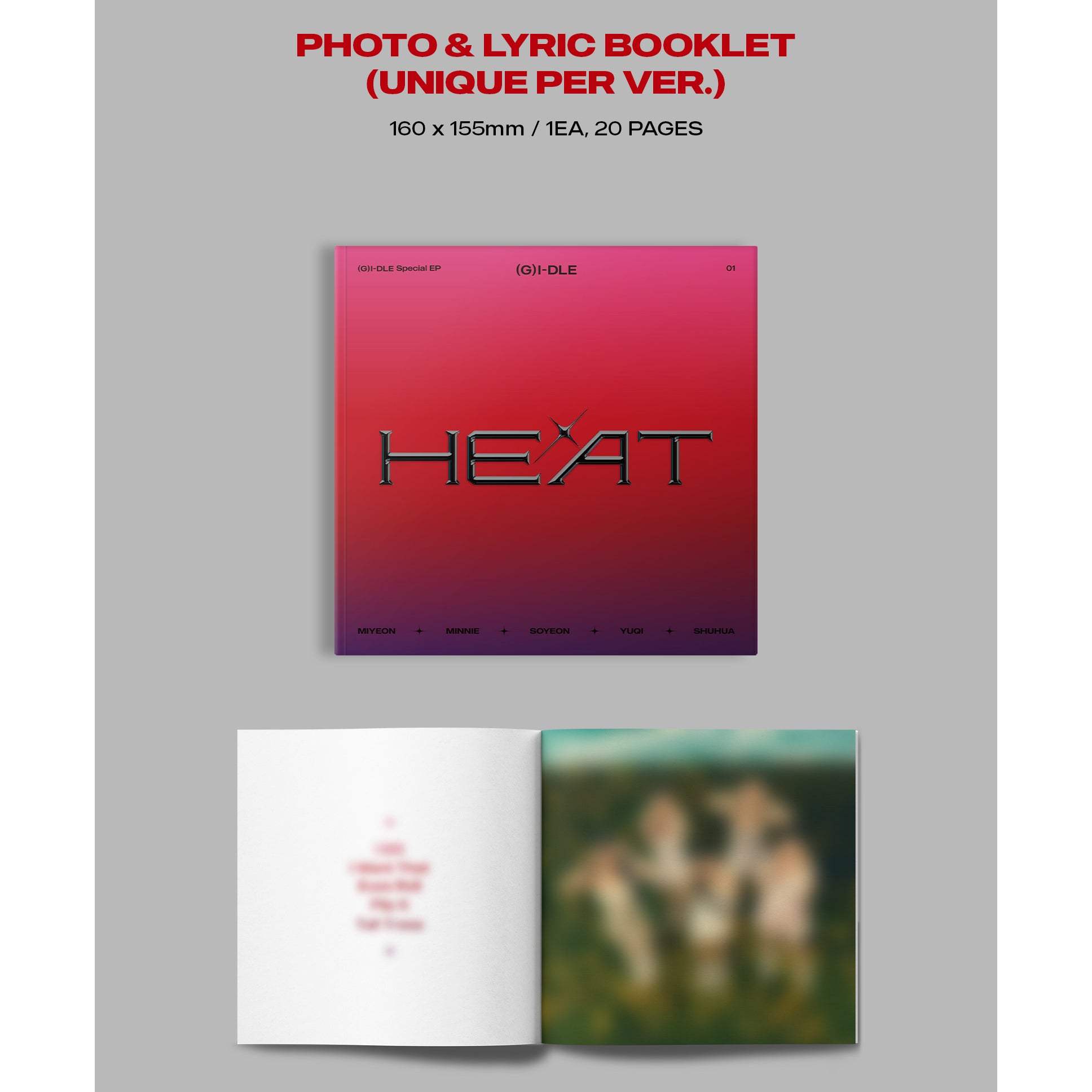 (G)I-DLE - Heat : Digipack (Group Version) - Cube Entertainment - Album - Harumio