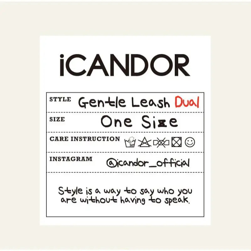iCANDOR - Gentle Leash Dual _Signature - iCANDOR - Pet Lead - Harumio