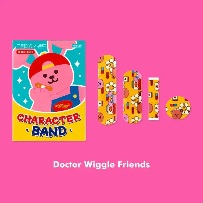 Wiggle Wiggle - Cutie Character Band Set - Wiggle Wiggle - Band Aid - Harumio