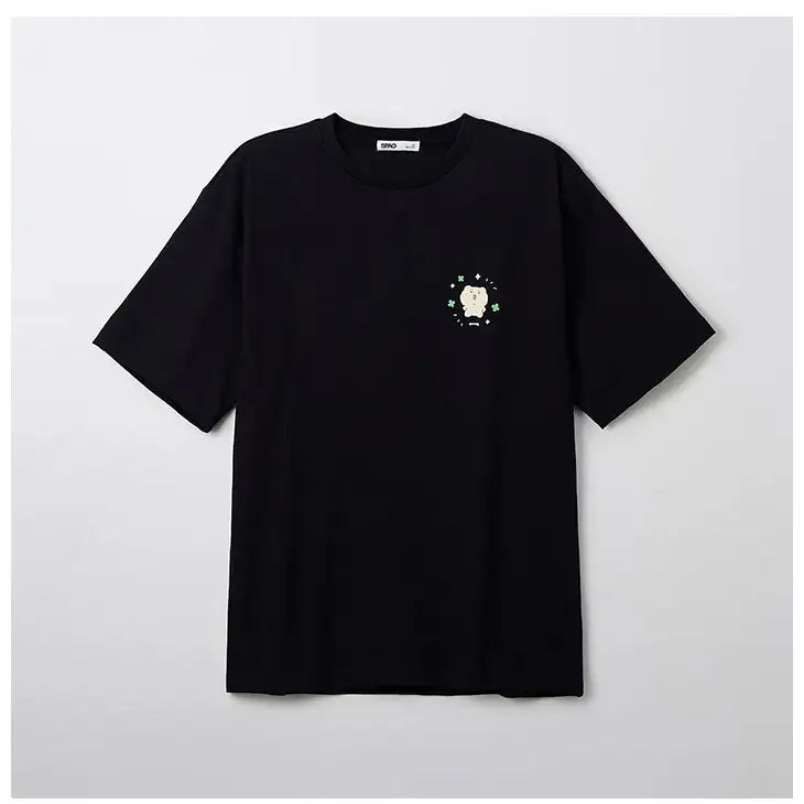 SPAO x Yurang Bear - Short Sleeve T-Shirt (Black) - SPAO - T-Shirt - Harumio