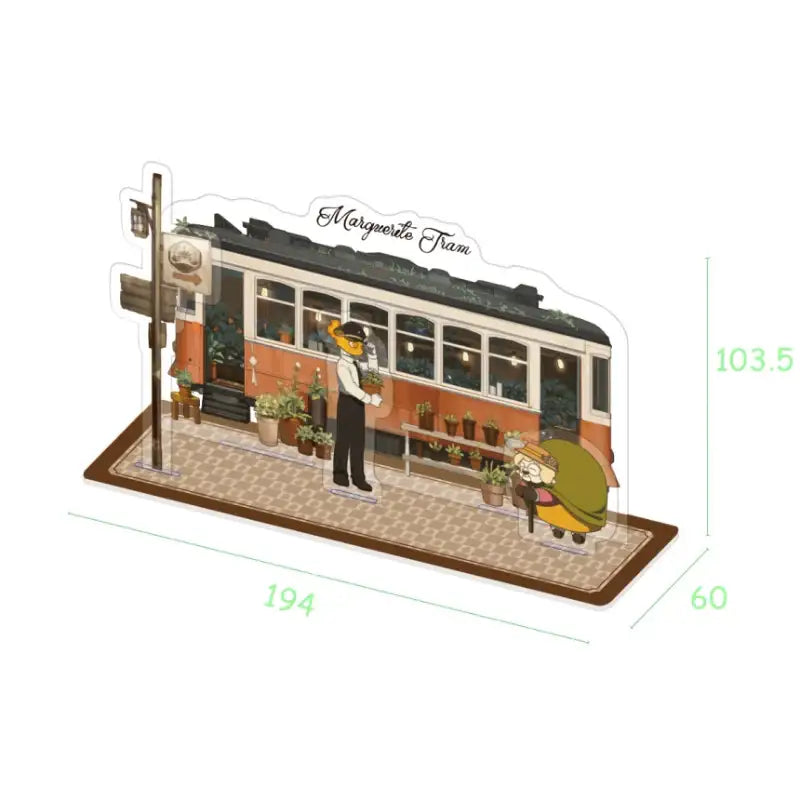 Marguerite Tram - Diorama Acrylic Stand - Webtoon Friends - Acrylic Stand - Harumio