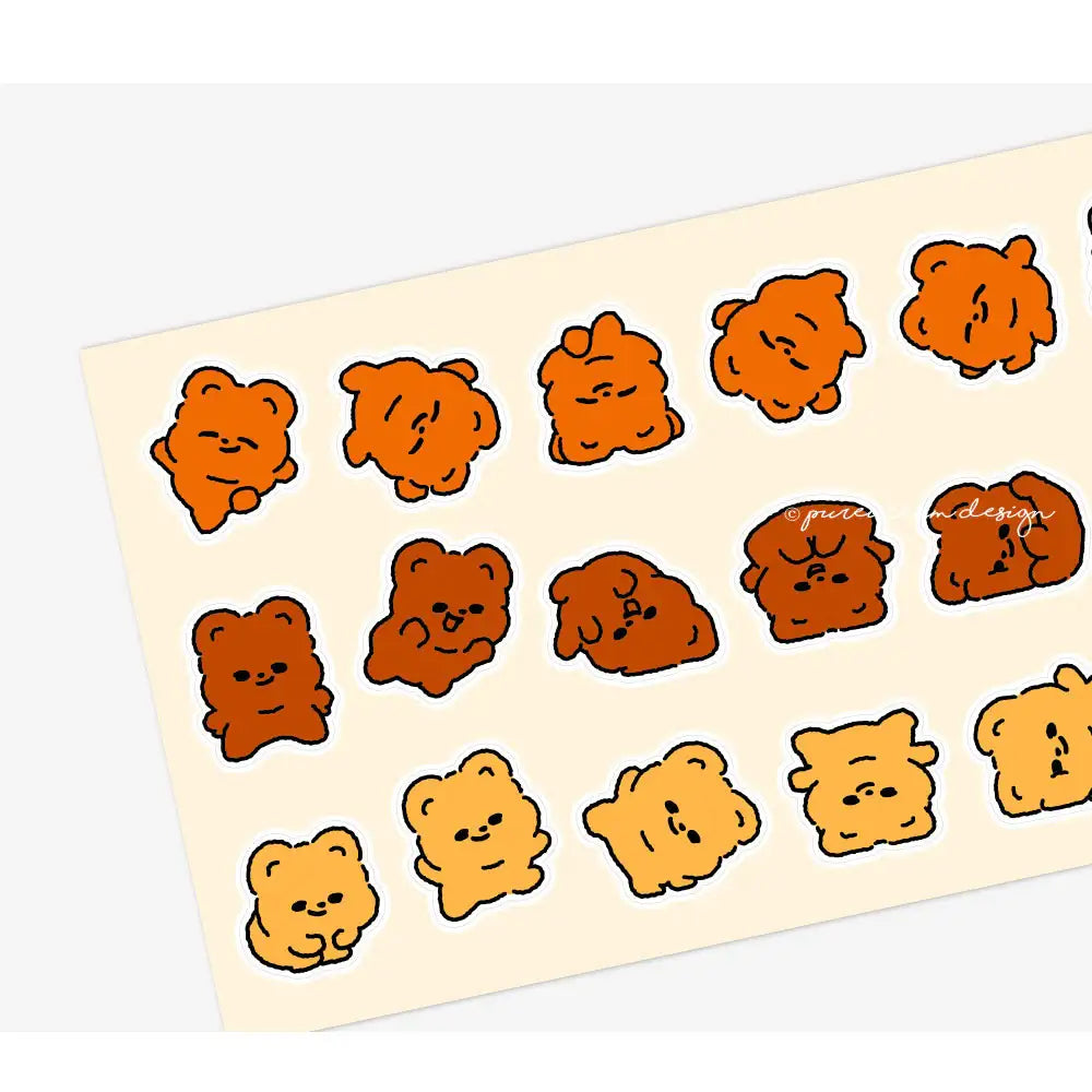 Pureureum Design - Cupid Bear Somersault Removable Sticker - Pureureum Design - Home & Living, Accessories - Harumio