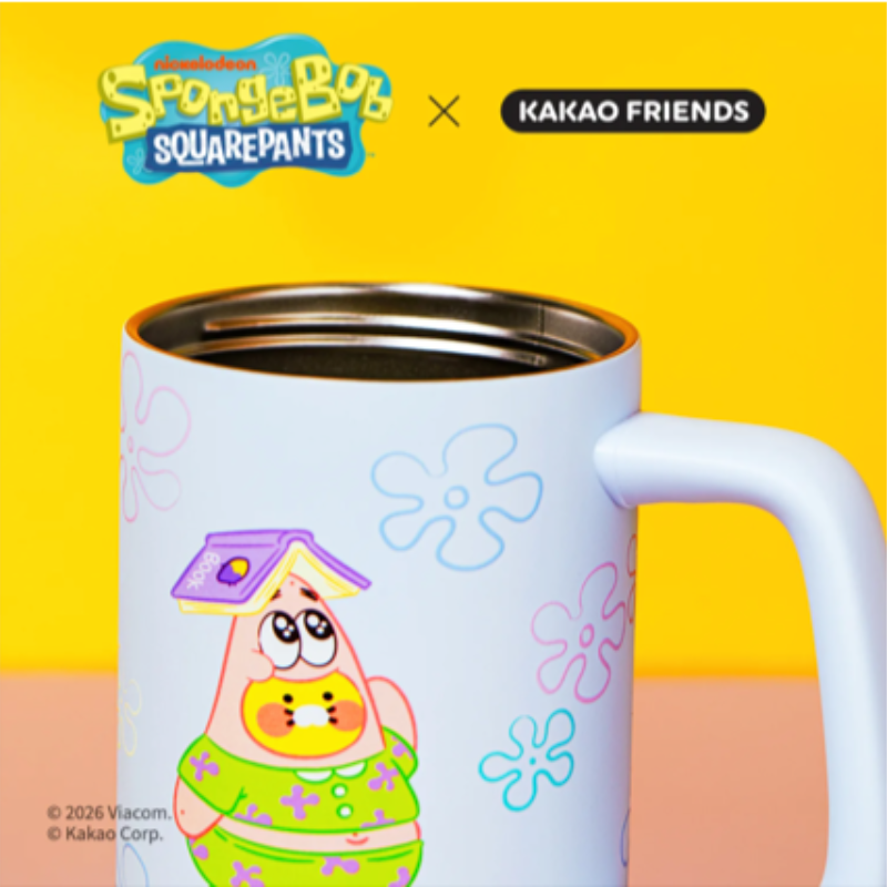 SpongeBob x Kakao Friends - Tumbler Little Apeach & Baby Chunsik