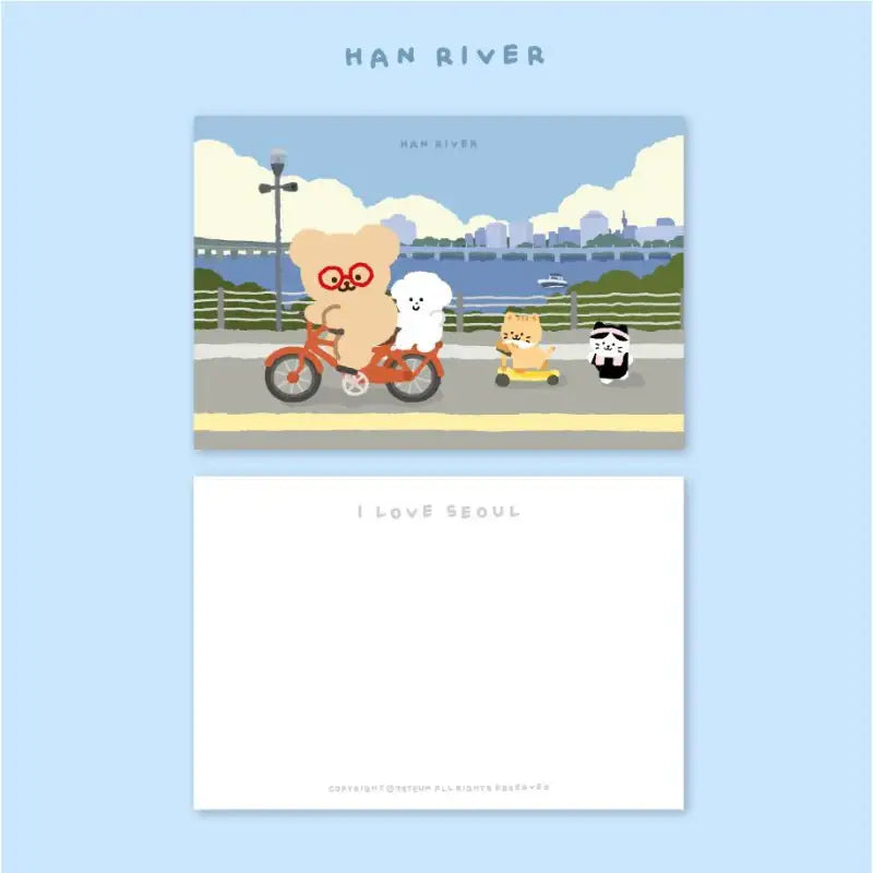 Teteum - I Love Seoul Postcards - Teteum - Postcards - Harumio