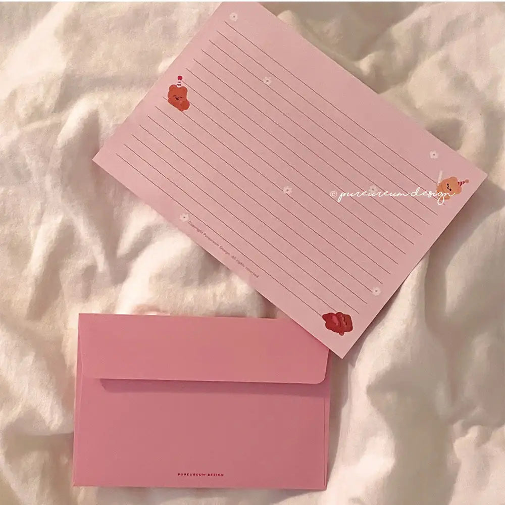 Pureureum Design - Cupid Bear Birthday Cake Stationery Set - Pureureum Design - Home & Living, Accessories - Harumio