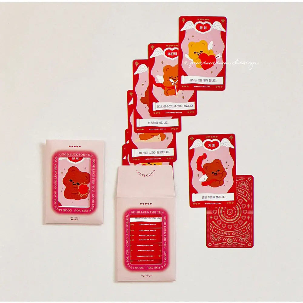 Pureureum Design - Cupid Bear Fortune Card - Pureureum Design - Home & Living, Accessories - Harumio