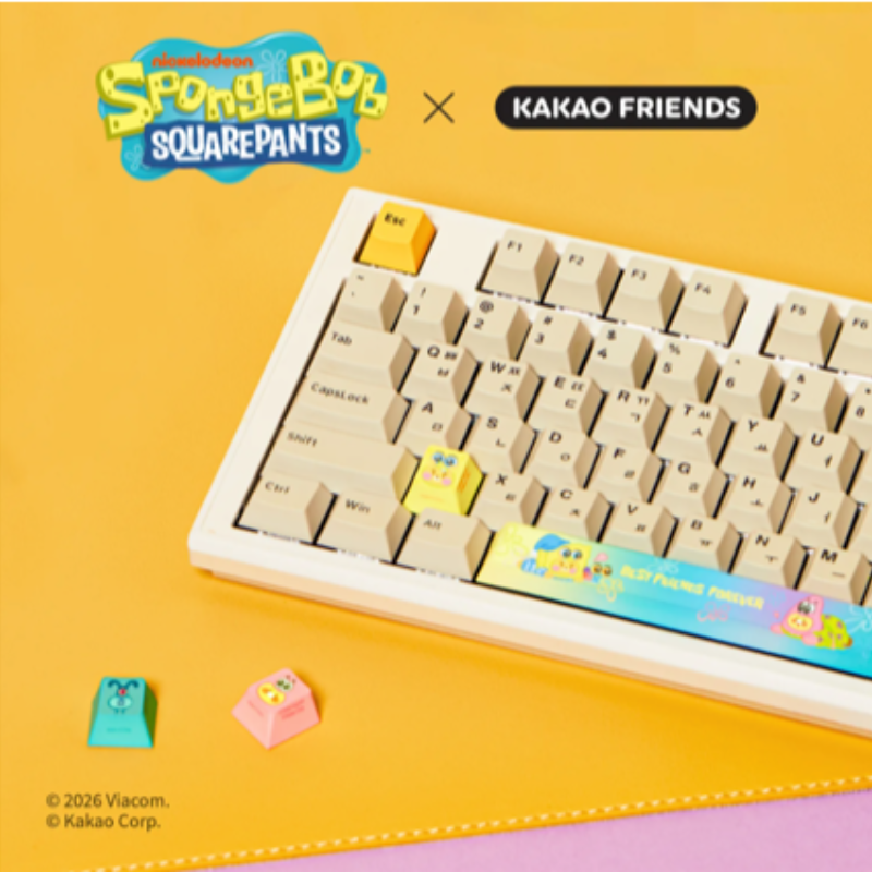 SpongeBob x Kakao Friends - 4-Piece Keycap Set