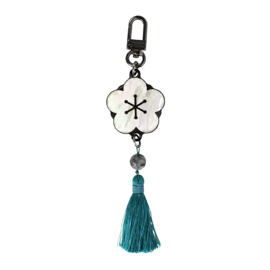 Return of the Blossoming Blade - Mother-of-Pearl Keyring - Return of the Blossoming Blade - Home & Living, Accessories - Harumio