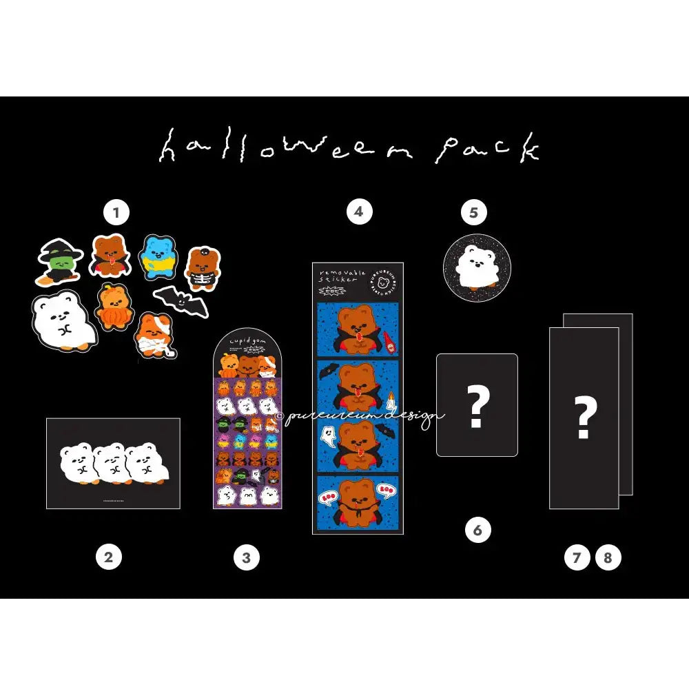 Pureureumdesign - Cupid Bear Halloween Pack - Pureureumdesign - Home & Living, Accessories - Harumio