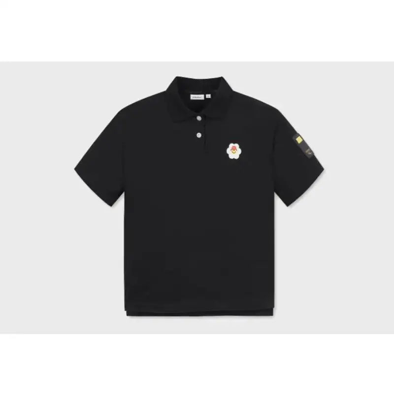 Wiggle Wiggle X Golden Bear - Short Sleeve Polo Crop Shirt - Wiggle Wiggle - T-shirt - Harumio