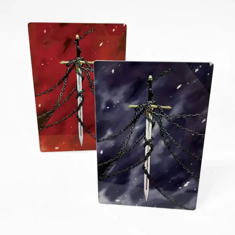 The Ember Knight - Metal Frame - ARTRANK - Keyring - Harumio