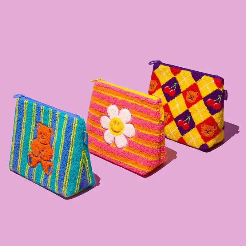 Wiggle Wiggle - Fleece Pouch - Wiggle Wiggle - Pouch Bag - Harumio