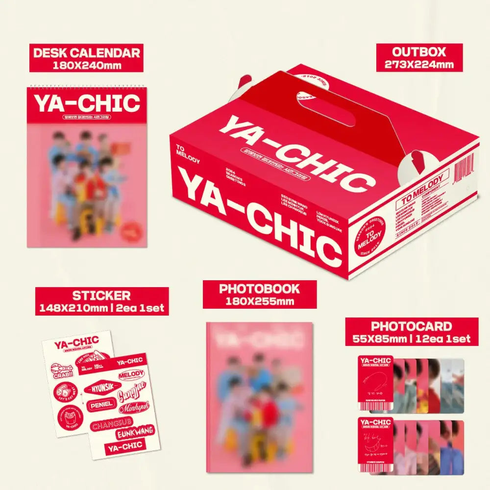 TO.MELODY - 2024 Season's Greetings (YA-CHIC : Chilli ver.) - Everline Co. Ltd. - Merchandise - Harumio
