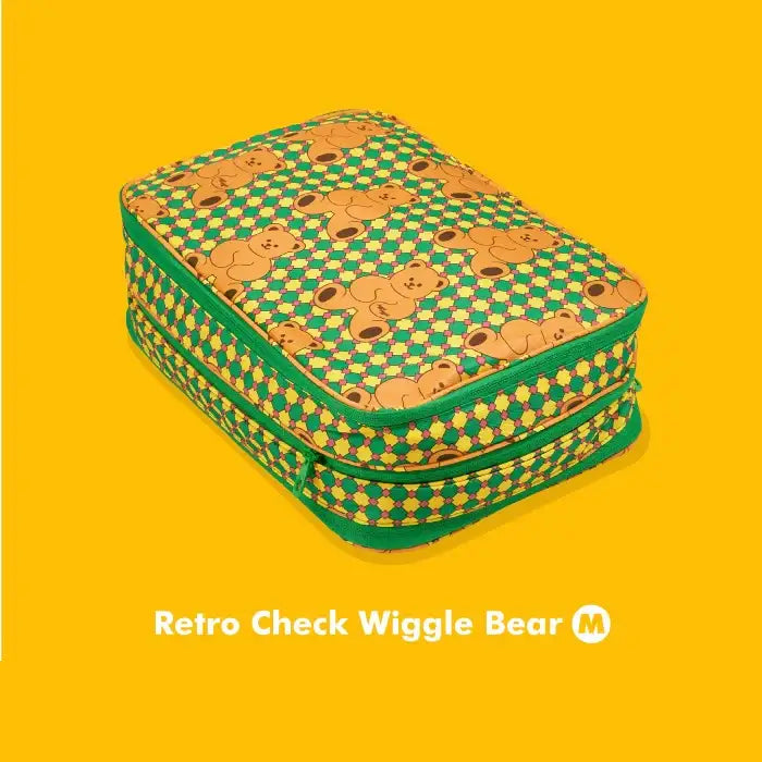 Wiggle Wiggle - Retro Check Travel Compression Pouch - Wiggle Wiggle - Pouch - Harumio