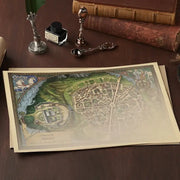 Under The Oak Tree - Oak World Map Set of 2 - WAVE WHALES - Collectible - Harumio
