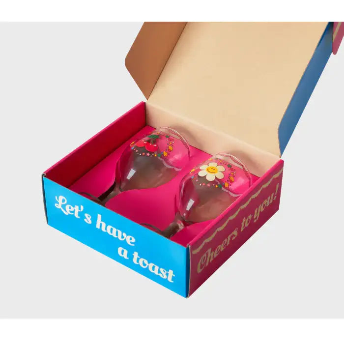 Wiggle Wiggle - Cherry and Bear Goblet Cup Set - Wiggle Wiggle - Home & Living, Accessories - Harumio