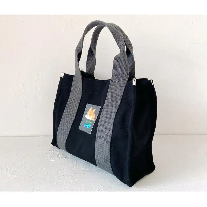 Welshcorgi Mr.Lee - Webbing Cross Eco Bag - Soone Content - Cross Eco Bags - Harumio