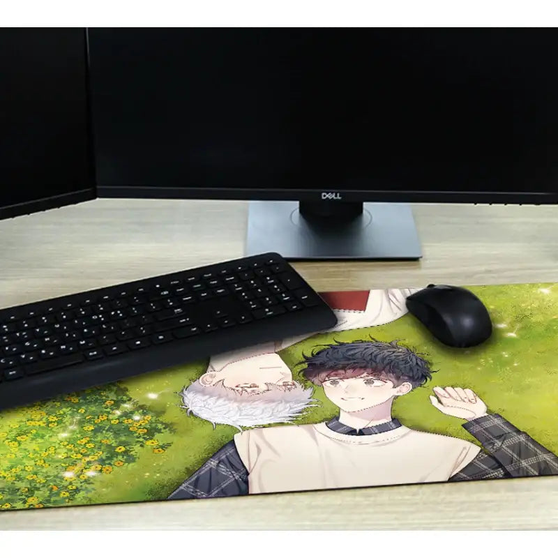 Cherry Blossoms After Winter - Long Mouse Pad - Webtoon Shop - Mouse Pad - Harumio