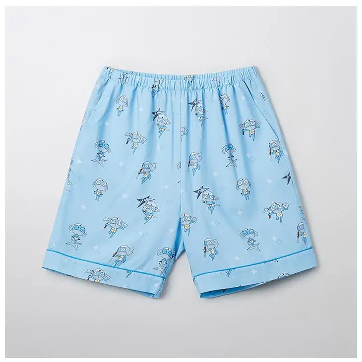 SPAO x Sergeant Frog Keroro - Short Sleeve Pajamas (Blue) - SPAO - Pajamas - Harumio
