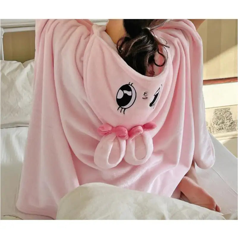 Esther Bunny - Shaped Hooded Blanket - Soone Content - Hooded Blankets - Harumio