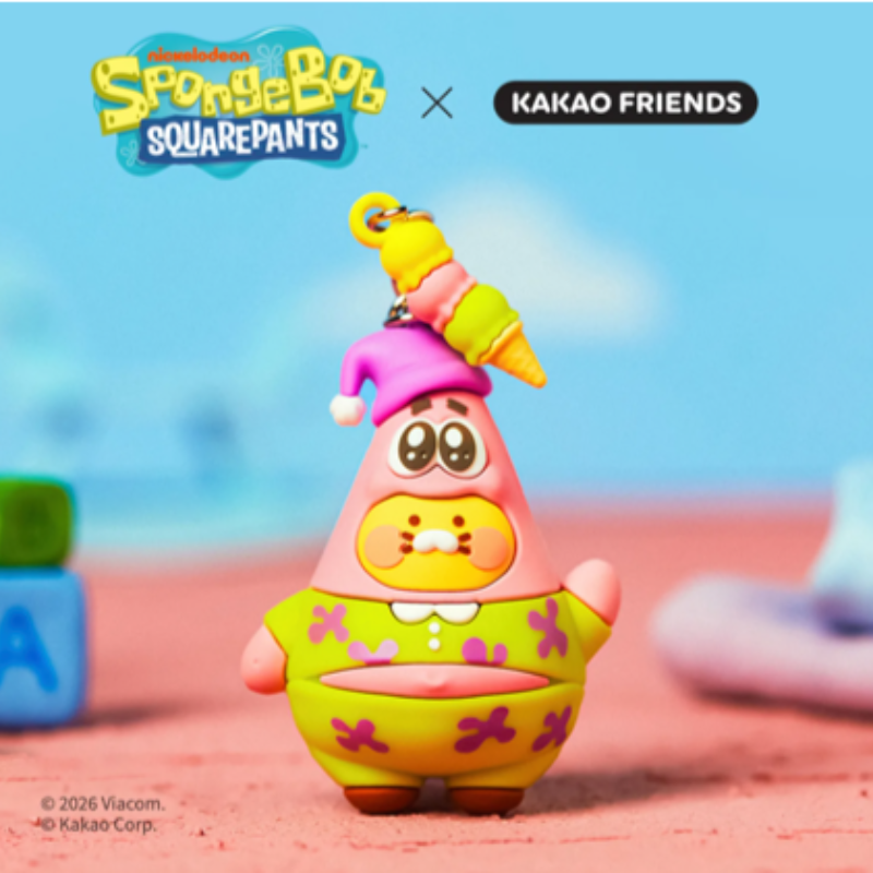 SpongeBob x Kakao Friends - Figure Keyring