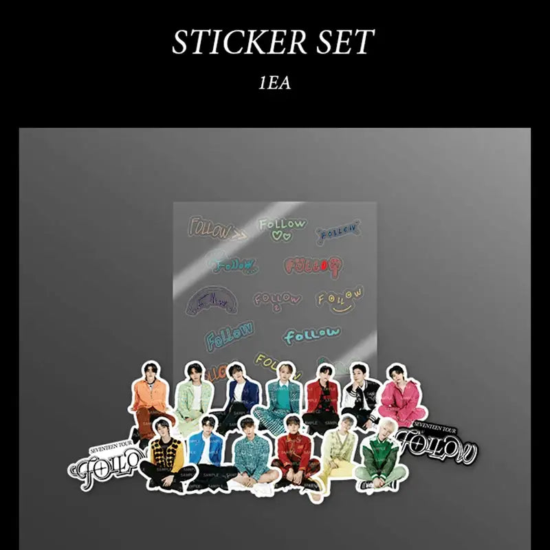 SEVENTEEN - Follow - Sticker Set - SEVENTEEN - sticker - Harumio