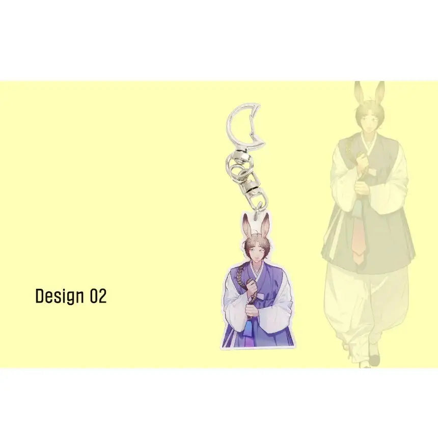 Hair Raising Desires - Acrylic Keyring - Secret Inside My Head - Acrylic Keyring - Harumio