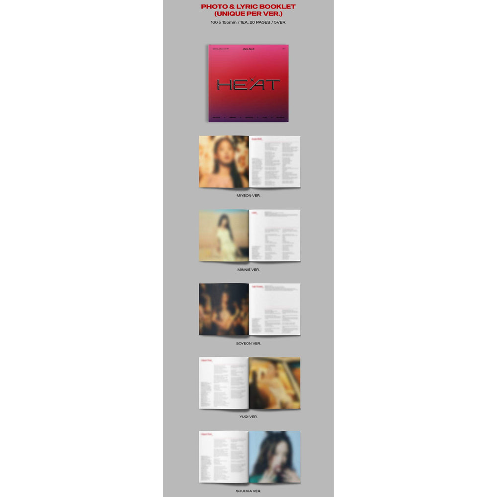 (G)I-DLE - Heat : Digipack (Member Version - Random) - Cube Entertainment - Album - Harumio