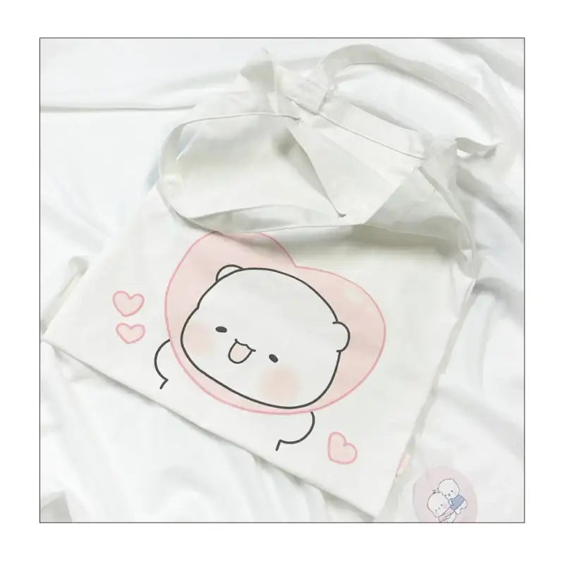 Ggongdal x Artrank - Healing Bear Shopper Bag - ARTRANK - Tote Bags - Harumio