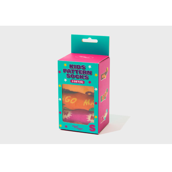 Wiggle Wiggle - Sweet Dessert Pattern Socks 3-Piece Set (Kids)