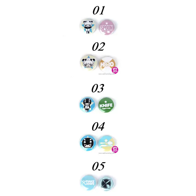 I Don't Want This Kind Of Hero - Pin Button Set - Webtoon Shop - Metal Badges - Harumio