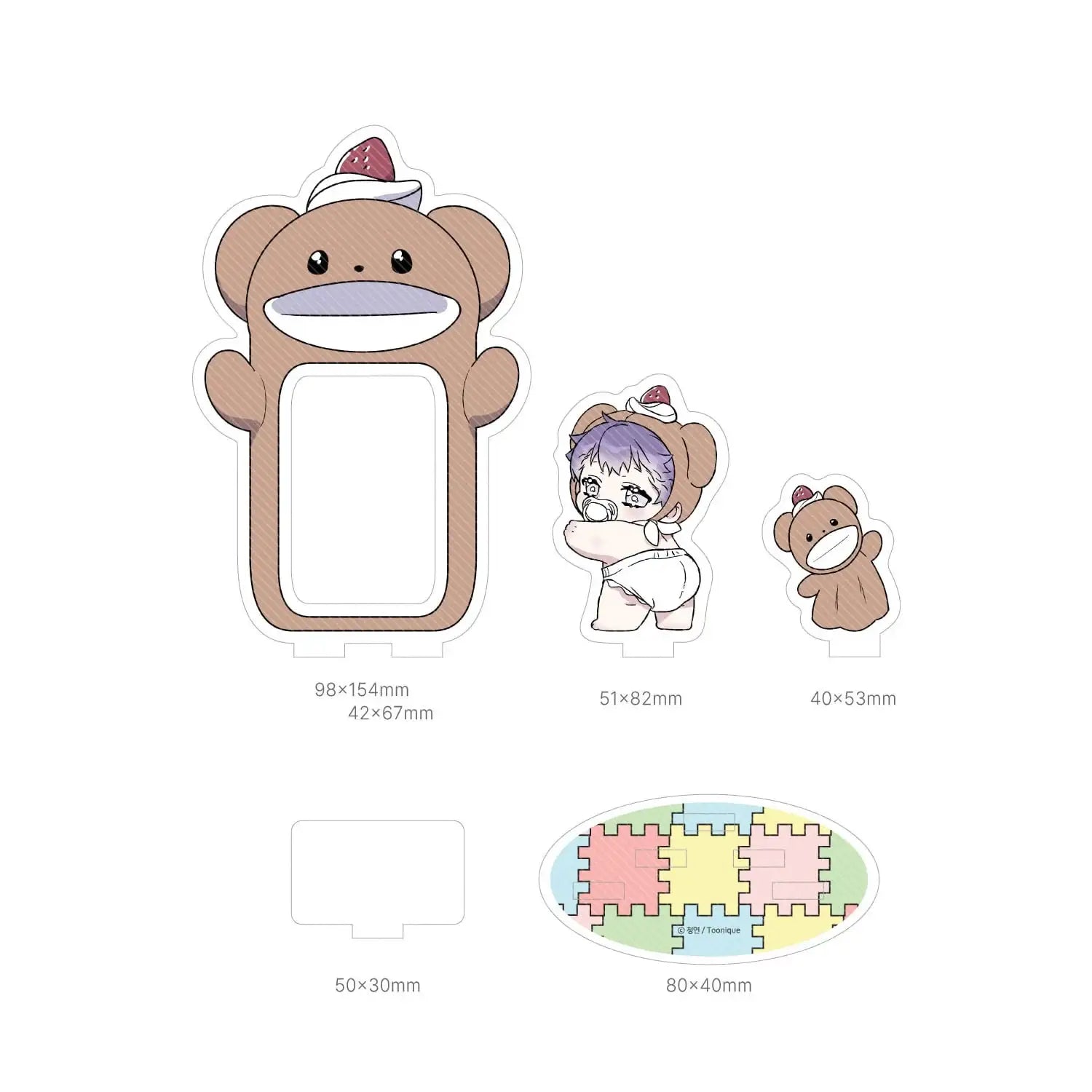 Surge Towards You - Dan Yiho Photocard Stand - Toon!que - Acrylic Stand - Harumio