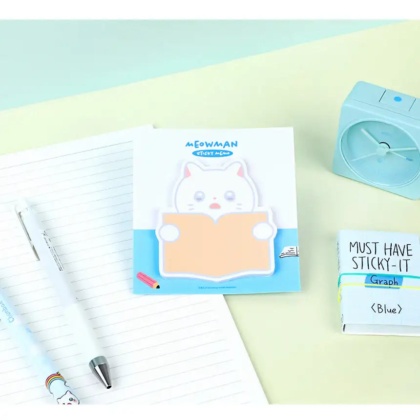 Meow Man - Sticky Note - Webtoon Friends - Home & Living, Accessories - Harumio