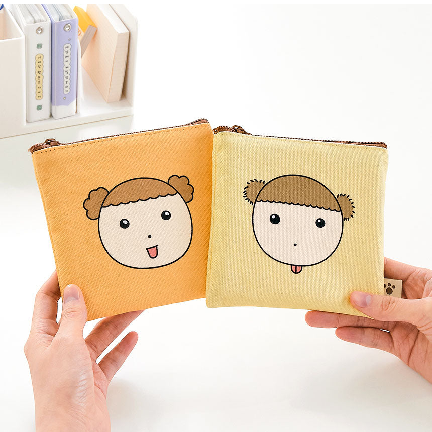 Maru Is a Puppy - Flat Square Pouch