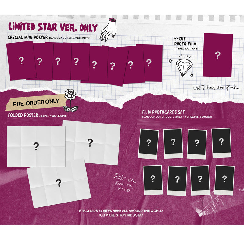 Stray Kids ROCK-STAR 8th Mini Album Headliner VerQ