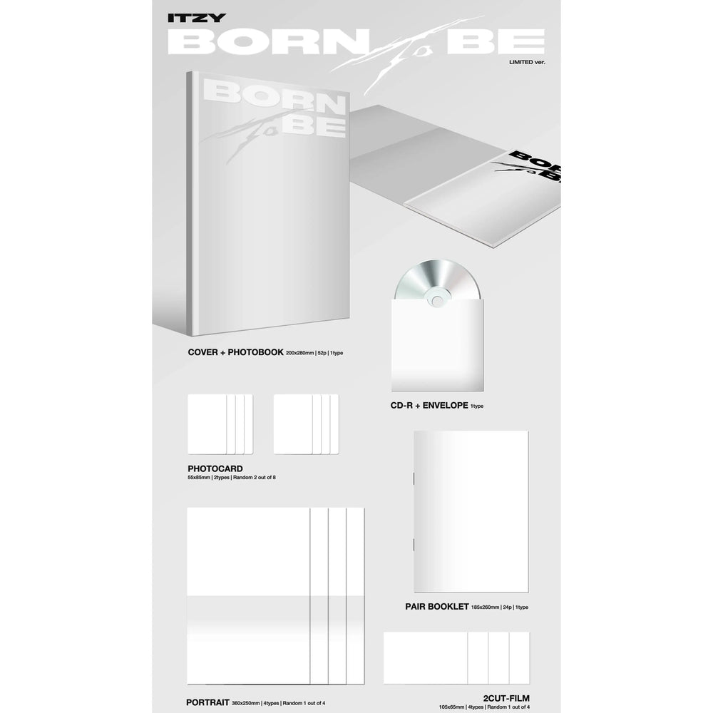 ITZY - Born To Be : 2nd Mini Album (Limited Version) - Dreamus Company / JYP Entertainment - Album - Harumio