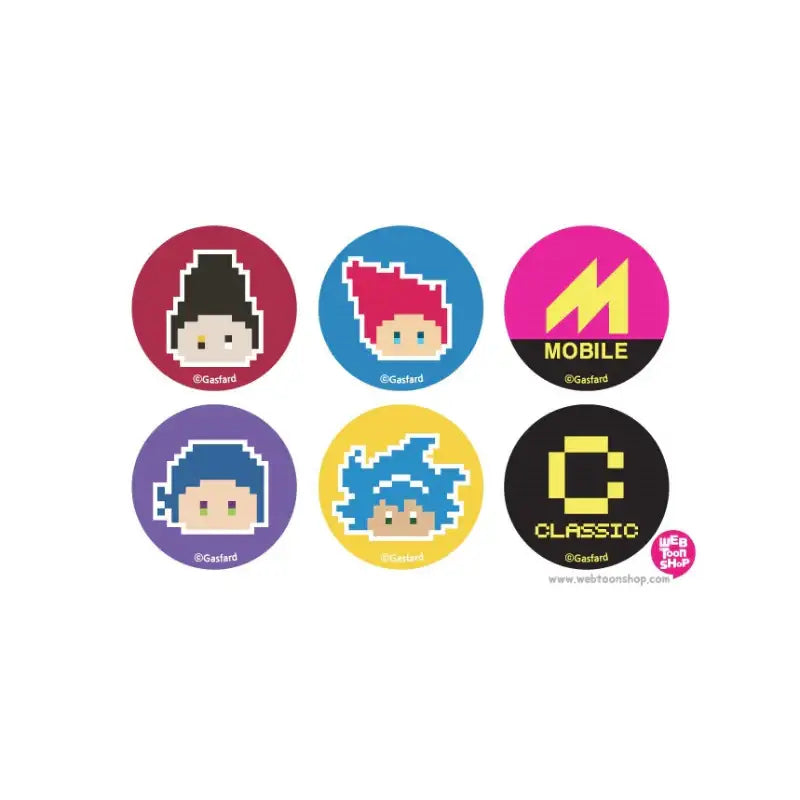 Guardians Of The Video Game - Pin Button Set - Webtoon Shop - Accesories - Harumio