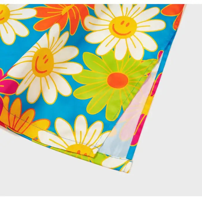 Wiggle Wiggle - Hawaiian Flower Silky Robe - Wiggle Wiggle - Robe - Harumio